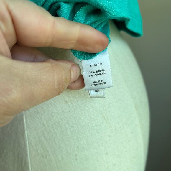 Express Green Heal Lace Trim Y2K Spaghetti Strap Tank Top Size XS - Picture 8 of 9